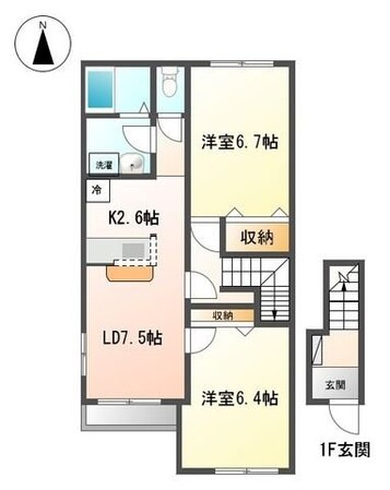 ノースヒルの物件間取画像